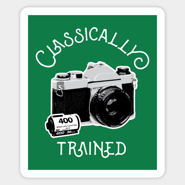 Classically Trained - SLR Sticker by gnotorious